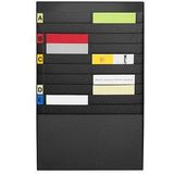 Paperflow Prospekt-Wandhalter A4, 2x10 Fächer, schwarz