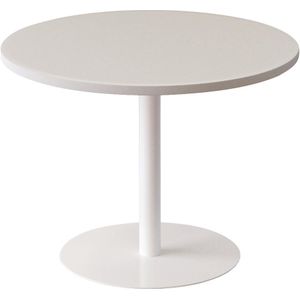Lounge-tafel, rond, Ø 800 mm, wit
