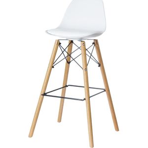 Paperflow set van 2 barstoelen Steel, wit