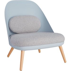 Lounge fauteuil, B 700 x D 655 x H 755 mm, 4-poten, gestoffeerd, diverse kleuren