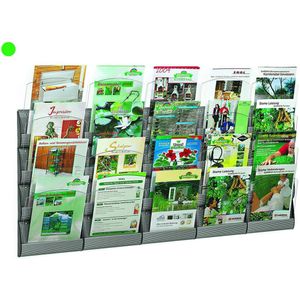 Paperflow Wandprospekthalter INTEGRAL 4064X4.35 DIN A4 PS aluminium