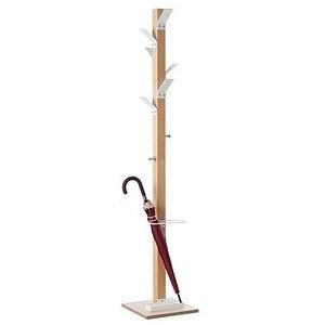 PAPERFLOW Kleiderständer easyCloth Wood Range Modell A PECPP.13 weiß Holz 8 Haken 32,0 x 178,0 cm