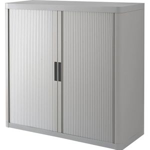 PAPERFLOW easyOffice Rollladenschrank weiß, grün ohne Fachböden 110,0 x 41,5 x 104,0 cm