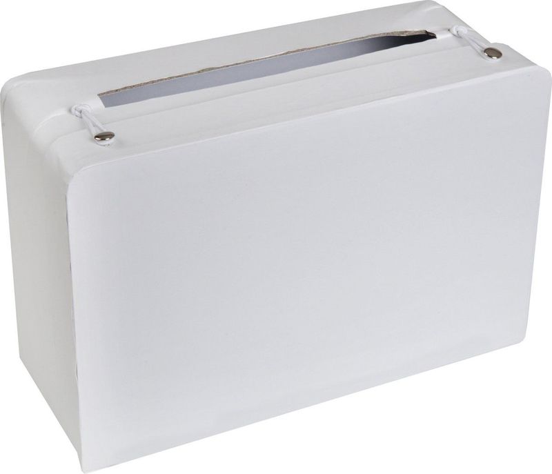 Santex Enveloppendoos koffer - Bruiloft - wit - karton - 24 x 16 cm