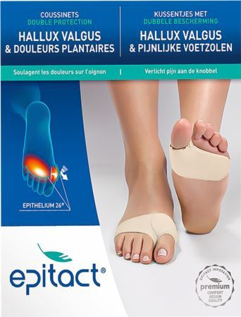EPITACT - EPITHELIUM 26 - Voetkussentjes - Siliconengel - Bescherming Hallux Valgus