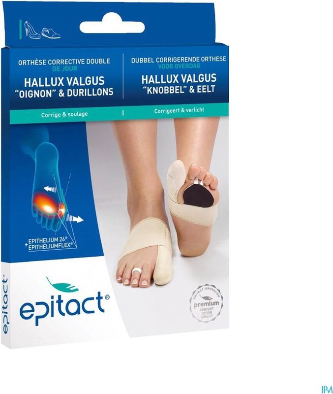 Epitact - Correctieve Orthese Dubbel - Zwart - Bandage - Rechts