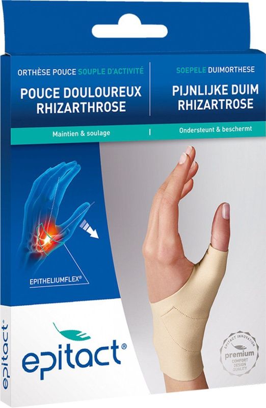 EPITACT - Proprioceptieve Duimorthese - Flexibel - Discreet - Ondersteuning bij Gewrichtspijn