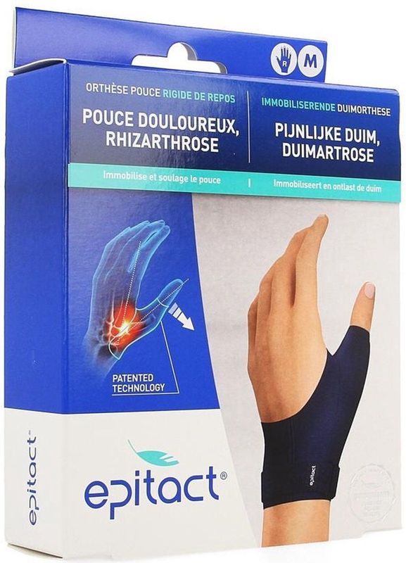 Epitact - Immobiliserende Duimorthese - Rechterhand - Duimspalk - Comfortabel