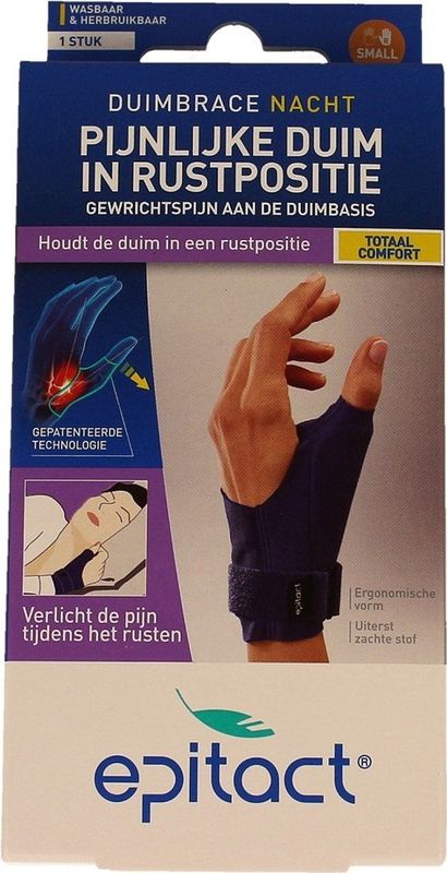 Epitact - Duim Orthese Nacht Rechts - 1 Stuks - Soepele Proprioceptieve Orthese