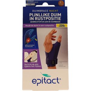 Epitact - Duim Orthese Nacht Links - 1 Stuks - Soepele Proprioceptieve Orthese