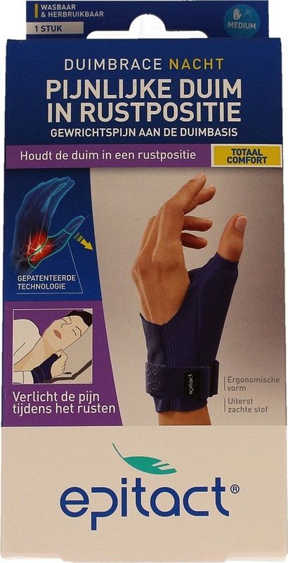 Epitact - Duim Orthese Nacht - Links - 1 Stuk
