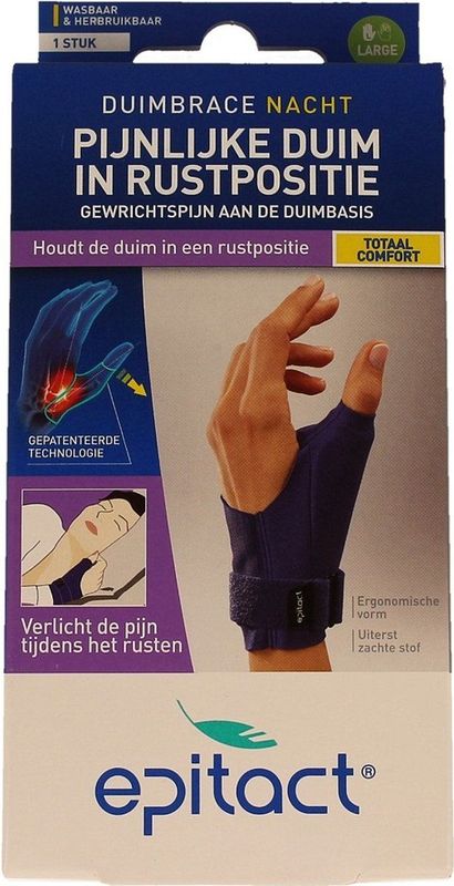 Epitact - Duim Orthese - Nacht - Links - Soepele Proprioceptieve