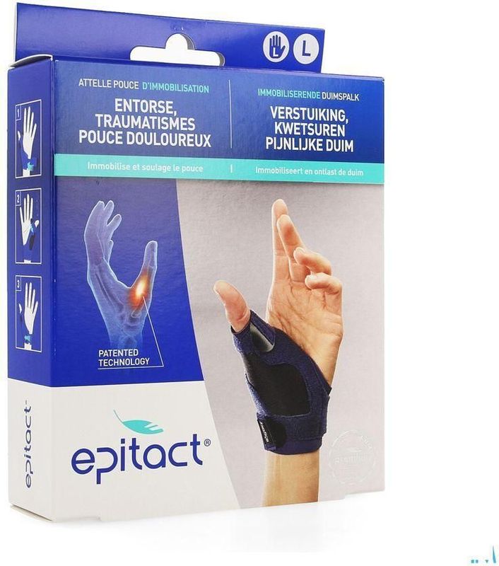Epitact - Immobiliserende Duimspalk - Links - 1 Stuk - Omtrek Pols 17-19 cm