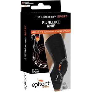 Epitact - PHYSIOstrap™ Sport - Kniebeschermer - Zwart - Maat XS