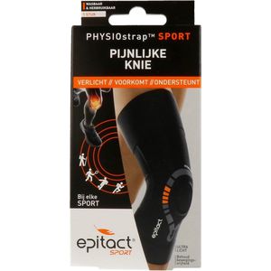 Epitact - Physiostrap Sport - Kniebeschermer - Zwart - Siliconen