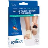 Epitact Hallux valgus - knobbel en Eelt - corrigerende orthese - Linker voet - Medium