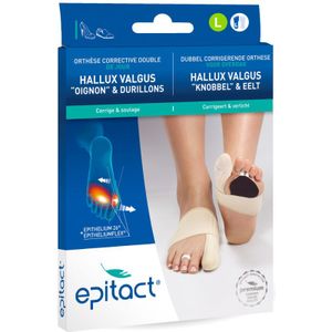 Epitact Hallux valgus - knobbel en Eelt - corrigerende orthese - Linker voet - Large