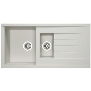 Spoelbak Cube 1,5 Bak 100x50x21cm Composiet Wit