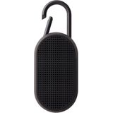 Lexon MINO T Bluetooth-luidspreker met karabijnhaak, waterafstotend, zwart