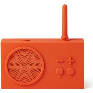 Lexon TYKHO 3 draagbare Bluetooth luidspreker met FM-radio, waterdicht en oplaadbare batterij - oranje