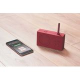 Lexon - Tykho 3 - FM Badkamerradio - Donkerrood - Bluetoothspeaker