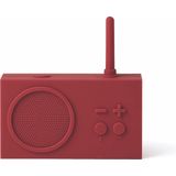Lexon TYKHO 3 FM-radio + Bluetooth-luidspreker (donkerrood)