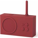 Lexon - Tykho 3 - FM Badkamerradio - Donkerrood - Bluetoothspeaker