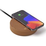 Lexon Design OSLO Energy + QI Charger Speaker - Camel