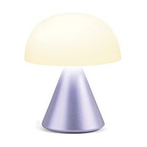 Lexon MINA Mini-paddenstoellamp, draadloos, oplaadbaar, led-tafellamp, dimbaar, tot 12 uur looptijd, paars