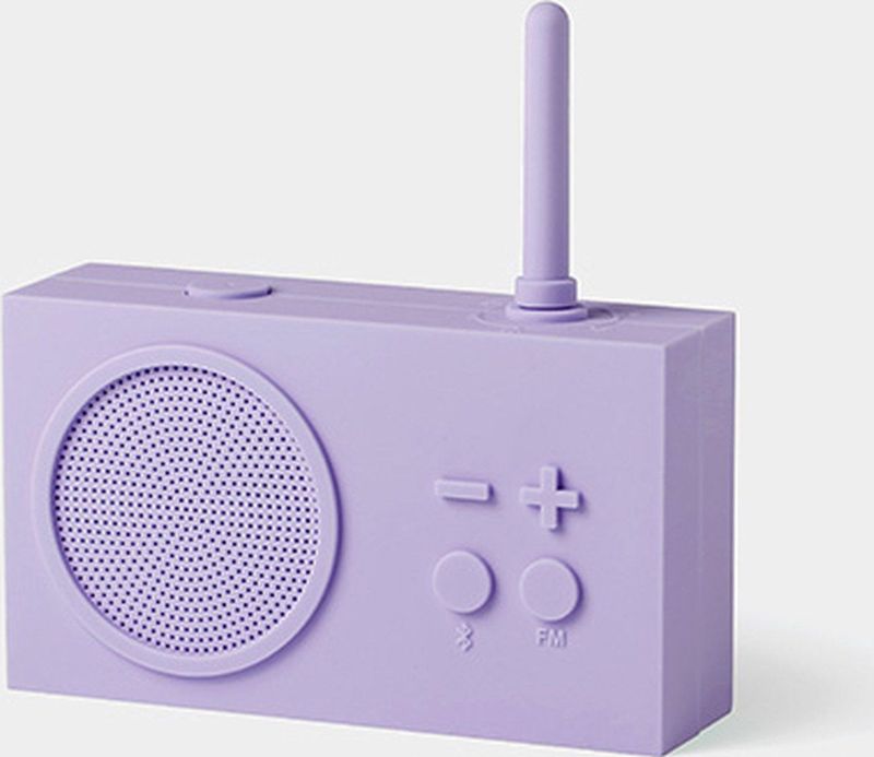 Lexon - Tykho 3 - Bluetooth Speaker en Radio - Lila Paars - Waterdicht