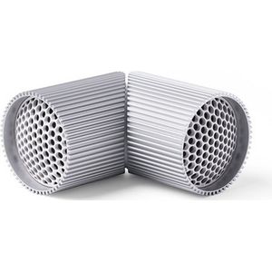 Lexon Design Ray Bluetooth TWS Magnetische Speakerset - Raw Aluminium
