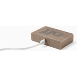 Lexon Flip Classic ON OFF omkeerbare oplaadbare Wekker - Licht Goud