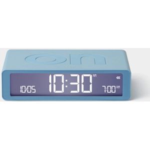 Lexon Flip Classic ON OFF omkeerbare oplaadbare Wekker - licht blauw