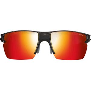 Julbo Outline Zonnebril, voor volwassenen, uniseks, transparant, zwart/rood, Eén maat