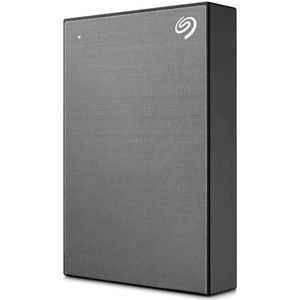 Seagate One Touch, 4 TB, draagbare externe harde schijf, PC, Notebook & Mac, USB 3.0, Space Gray, 2 jaar Rescue Service inbegrepen (STKZ4000404)