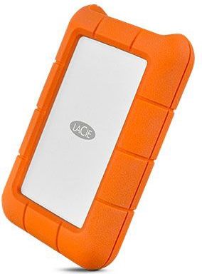 LaCie - Robuuste - Externe Harde Schijf - Zilver/Oranje - 1 TB - USB-C, Schokbestendig tot 1,2 m