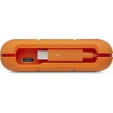 LaCie - Rugged SECURE - Harde Schijf - 2TB - USB 3.1 - Oranje, Wit