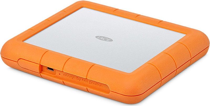 LaCie - Rugged RAID Shuttle - Externe Harde Schijf - 8 TB - Zilver, Oranje - USB 3.2 Gen 2