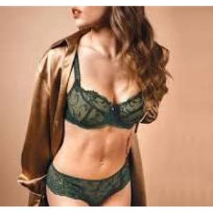 Empreinte - Ginger - BH met Beugel - Groen - Lurexdraad en Strassdetails