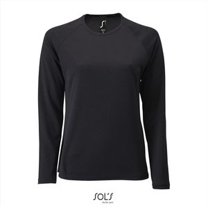 SOL'S - L02072 - T-shirt - Zwart - 100% Polyester