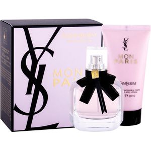 Yves Saint Laurent Mon Paris Giftset - 50 ml eau de parfum spray + 50 ml bodylotion - cadeauset voor dames