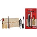 L'Oréal - I Am Worth It - Make-up Set - Rood