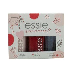 Essie - Queen Of The Day - Nagellak Geschenkset - 13.5ml Ballet Slippers + 13.5ml Russian Roulette + 13.5ml Base & Top Coat