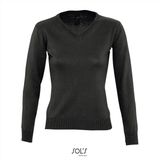 Sweater - Ribgebreid - Katoen/Acryl/Polyamide - Versterkte Nekband