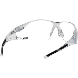 Bolle Rushdpi HD - Veiligheidsbril, transparante kleur