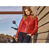 Segura - Motorjack Dames - Buffelleer - Zwart - 100% Mesh Voering