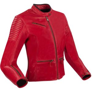 Segura - Motorjack Dames - Buffelleer - Zwart - 100% Mesh Voering