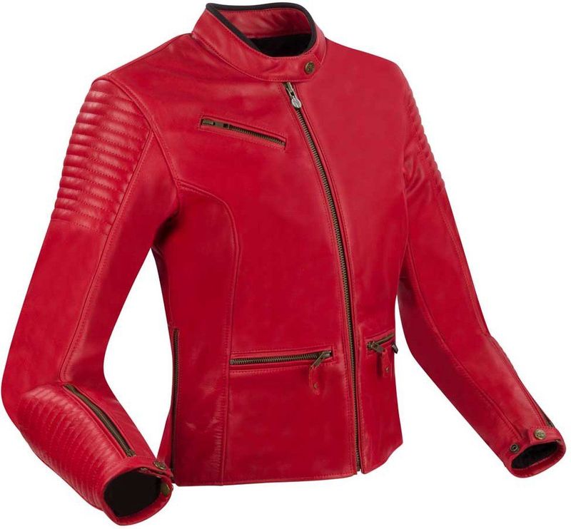 Segura - Motorjack Dames - Buffelleer - Zwart - 100% Mesh Voering