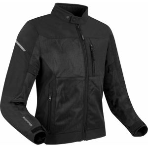 Bering - Motorjas - Zwart - Fibretech 600D - Waterdicht - CE Beschermers