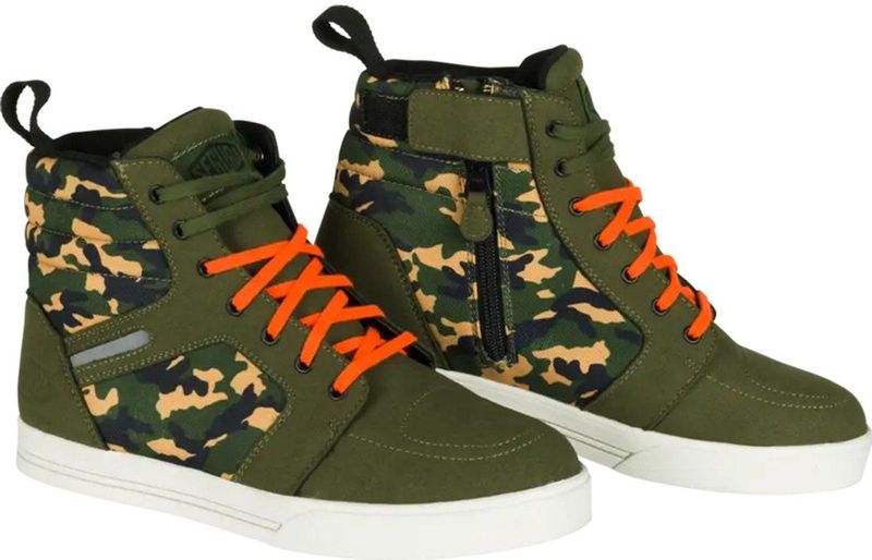 Segura - Basket Santana - Motorfietsschoenen - Kaki/Camo - Textiel/Leer